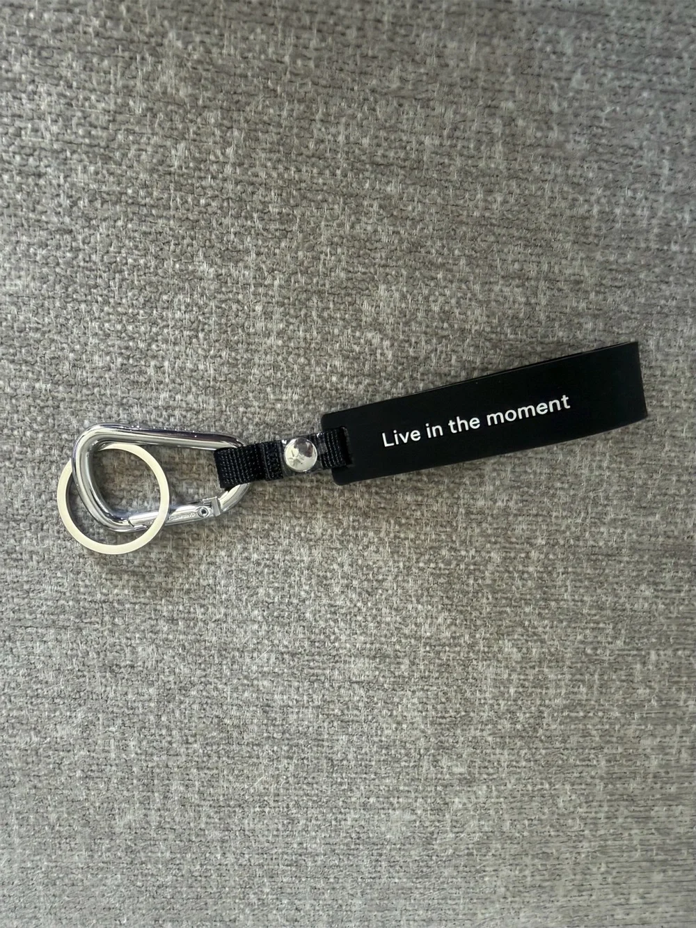 Lululemon  Silicone Keychain ColourBlack/Vapor/Silver One size